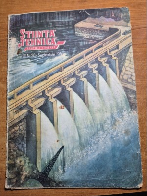 stiinta si tehnica pentru tineret septembrie 1951-art. dunarea,elicopterul foto