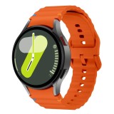 Curea din silicon 20 mm, THD, compatibila Samsung Galaxy Watch 7, Galaxy Watch 6, portocaliu