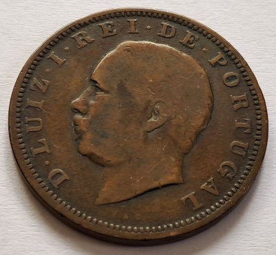 Portugalia, 20 Reis 1883, Luiz I foto