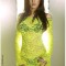 Mini rochie galbena, Chilirose - CR3339#