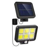 Cumpara ieftin Lampa Solara 120 LED-uri COB 30W cu panou detasabil,Senzor de Lumina/Miscare