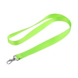 Snur textil cu carabina pentru legitimatie, ecuson sau chei, 1,9 x 55 cm, Verde neon, Crisalida