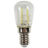 Bec LED filament Hepol tubular E14 2W 200lm lumina rece 6500 K, pentru frigider