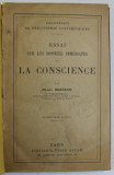 ESSAI SUR LES DONNES IMMEDIATES DE LA CONSCIENCE par HENRI BERGSON , 1919 , PREZINTA PETE SI URME DE UZURA