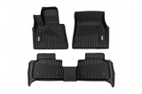 Mochete din cauciuc si covor 2 &icirc;n 1 potrivite pentru BMW X6 G06 dupa 2019 din seria Frogum 5D Race Rock, set de 3 piese, culoare neagra Performance Au