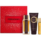 Ferragamo Spicy Leather set cadou pentru bărbați