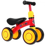 Bicicleta Fara Pedale Copii, Roti Spuma EVA, Ghidon Antiderapant, 1 An+, Rosu