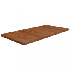 vidaXL Blat de baie, maro &icirc;nchis, 100x50x2,5 cm, lemn masiv tratat 343053