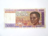 Madagascar 5000 Francs 1995,bancnota din imagini la cel mai mic pret