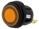 Comutator Rocker ON-OFF 10A 250VAC IP65 Portocaliu