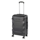 Valiză medie TravelLux Max cu hardtop 42x65x24 cm neagră