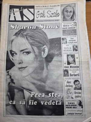 ziarul formula as 22 - 29 noiembrie 1999 - sharon stone , ion besoiu , gabi szabo interviu foto