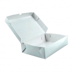 Set 100 Cutii pentru Prajituri, 200x140x50 mm, Carton Duplex, cu Autoformare