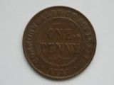 ONE PENNY 1921 AUSTRALIA, Australia si Oceania