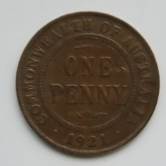 ONE PENNY 1921 AUSTRALIA