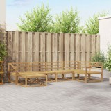 vidaXL Set de canapele de exterior 6 pcs Alb 325 x 166,5 x 73 cm 3386703