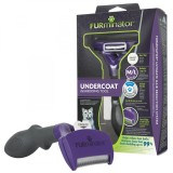 Perie FURMINATOR Pisici Mici Blana Scurta, Elimina Parul Uscat, Reduce Caderea Parului cu 90%