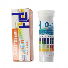 Benzi universale de testare pentru pH 0-14 pentru valoarea pH-ului acid alcalin 4 culori (150 benzi) - NOU