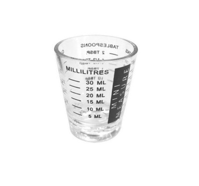 Pahar Gradat PS Transparent, 30 ml - Dozare Precisa 5-30 ml foto