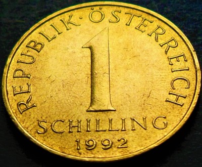 Moneda 1 SCHILLING - AUSTRIA, anul 1992 * cod 5387 foto