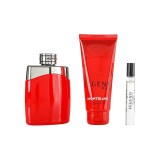 Set Montblanc: Legend Red, Eau De Parfum, For Men, 100 ml + Legend Red, Eau De Parfum, For Men, 7.5 ml + Legend Red, Shower Gel,