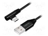 Cablu USB 2.0 LOGILINK A la B micro unghi 1m PVC