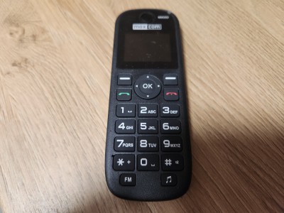 Telefon mobil Maxcom MM35D dual sim negru folosit impecabil foto