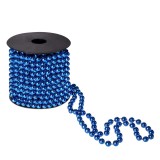 Cumpara ieftin Sirag margele tip ghirlanda de Craciun, 8 mm, lungime 10 m, albastru