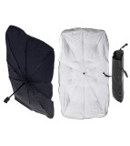 Parasolar Auto Pliabil Tip Umbrela Parbriz 78x130cm Protectie UV Ploaie Universal