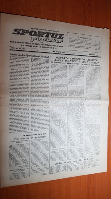 sportul popular 20 aprilie 1953-mareata competitia ciclista,etapa diviziei A foto