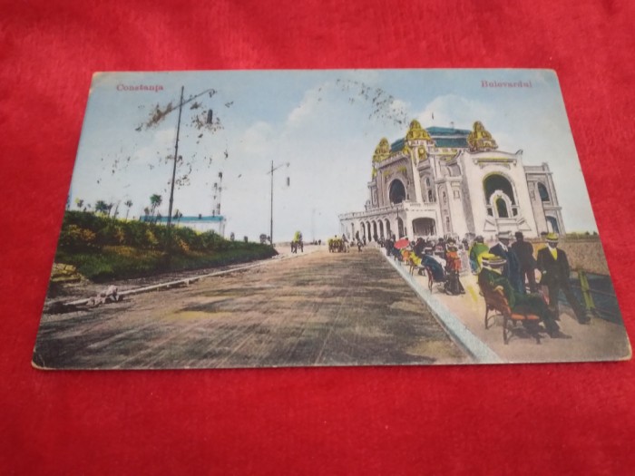 CARTE POSTALA MAMAIA BULEVARDUL EDITURA SOCEC CIRCULATA 1924