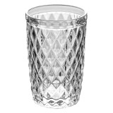 Pahar sticlă transparentă model diamantat 350 ml, CMCLASS