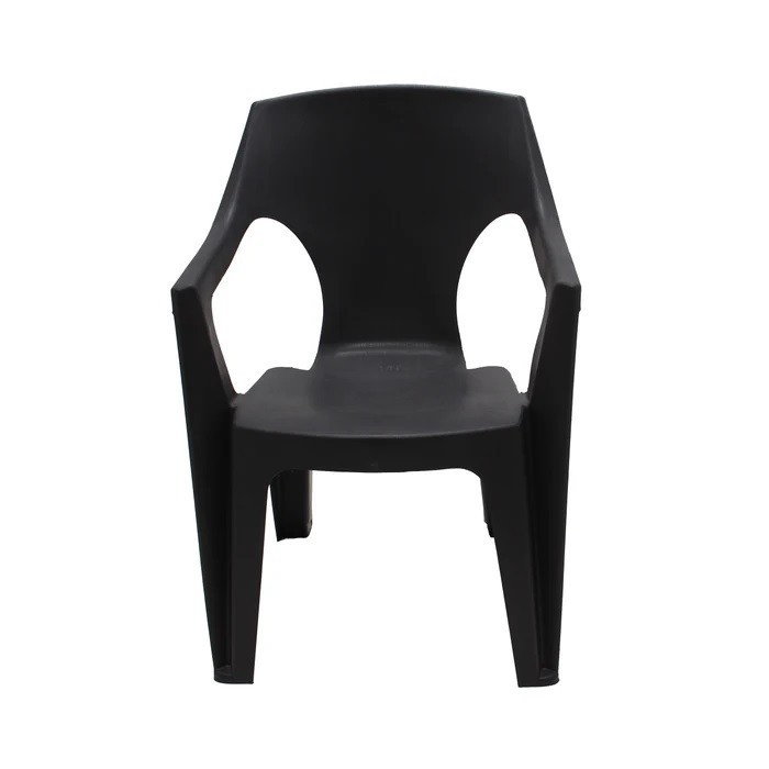 Scaun de gradina sau terasa plastic maro 56 x 41 x 82 cm