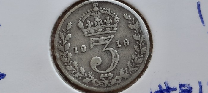 ANGLIA 3 PENCE 1918
