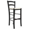 Scaun Paesana bar - cadru wenge - imitatie piele crem - 21834