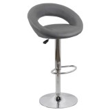 Scaun bar cu spatar ABS 151, rotativ, cadru cromat, inaltime reglabila, suport picioare, 100 kg