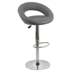 Scaun bar cu spatar ABS 151, rotativ, cadru cromat, inaltime reglabila, suport picioare, 100 kg