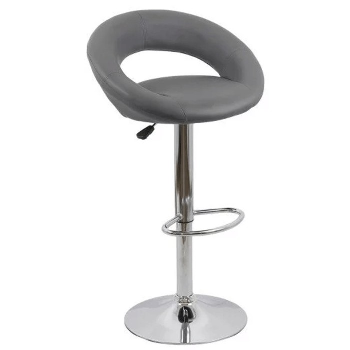 Scaun bar cu spatar ABS 151, rotativ, cadru cromat, inaltime reglabila, suport picioare, 100 kg