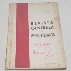 Carte de colectie Revista Generala a Subofiterilor Anul 1 numarul 2 Martie 1949