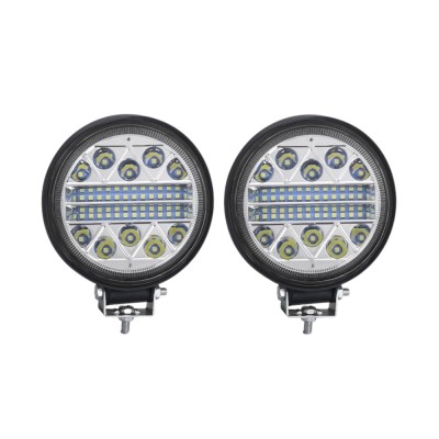 Set 2 x Proiectoare auto rotunde, 34 leduri, 102W per proiector foto