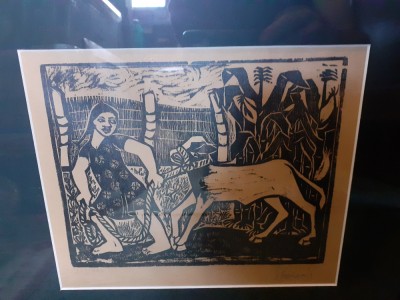 Gravură cu tematică etnografică foto