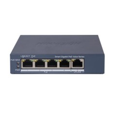 Switch Smart Hikvision, 4 porturi PoE, Buget PoE 45W, Management - DS-3E1505P-EI/M SafetyGuard Surveillance