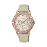 Cumpara ieftin Ceas Dama Casio Sheen Classic SHE-3517PGL-9A, Inox, Curea Piele, Analog, Cristal Mineral, Rezistent Apa 5ATM, Elegant