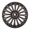 Set 4 capace roti pentru Skoda Nou Alb-Negru, model Dino Black, R15