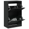 Pantofar, negru, 60x34x96,5 cm, lemn compozit