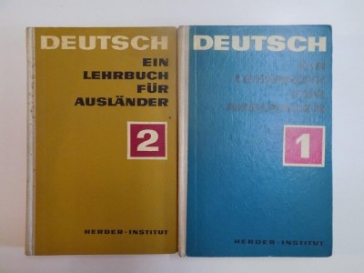 DEUTSCH EIN LEHRBUCH FUR AUSLANDER , VOL. I - II , 1968 foto