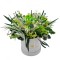 Aranjament floral in cutie, personalizabil cu licheni, trandafir si plante naturale criogenate si stabilizate (Verde)
