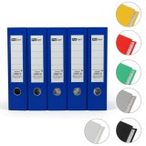 Biblioraft arhivare documente, A4, cotor 7.5 cm, pachet 5 bucati - Albastru