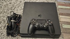 PS 4 playstation 4 Sony PS4 slim 1TB memorie 1000 Gb complet + 3 jocuri cadou GTA 5 FIFA 20, NB2K22