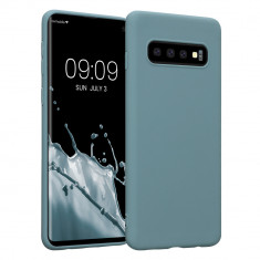 Husa Kwmobile pentru Samsung Galaxy S10, Silicon, Verde, 47447.207 foto